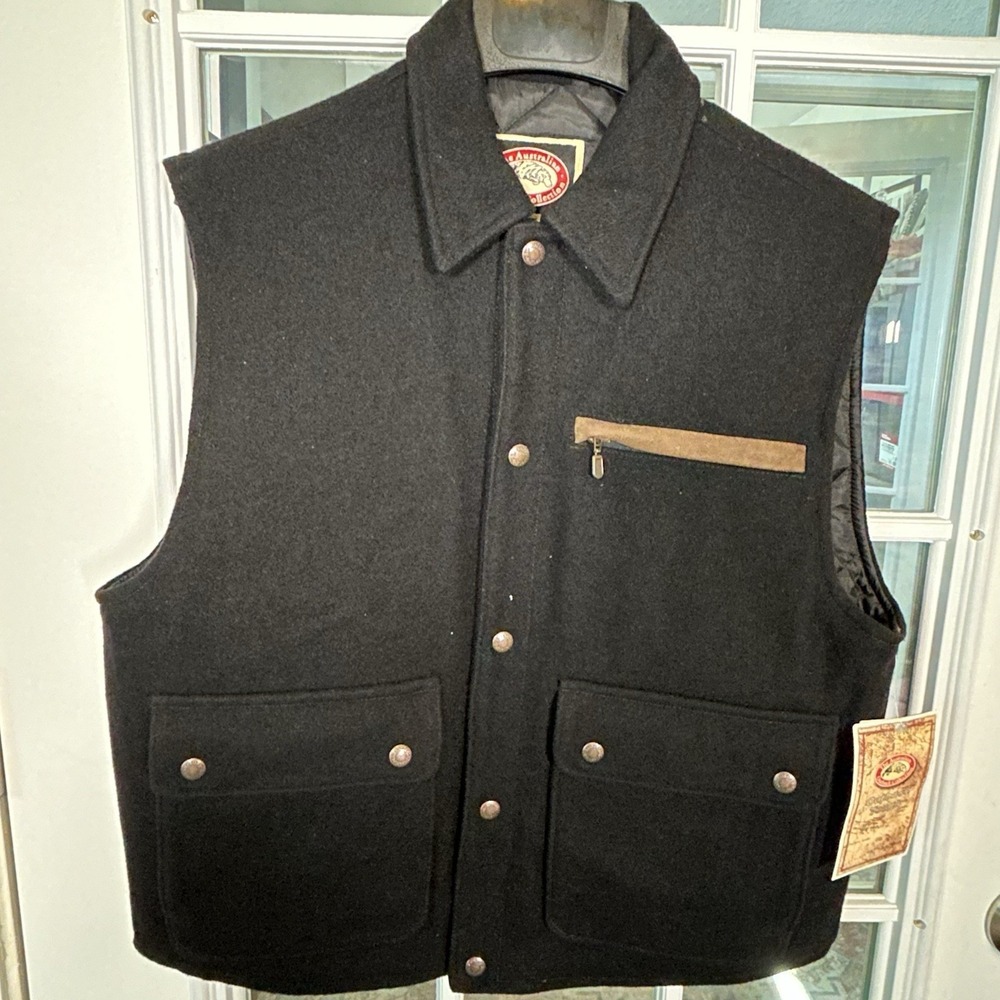 Australian Outback Collection Quilted Wool Vest Augusta Futurity 2004 Medium NOS